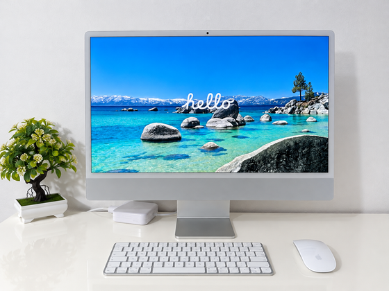 iMac (Mid 2021) [24", Apple M1 8 Core CPU, 8GB RAM, 256GB SSD, Apple 8 Core, macOS] Argento