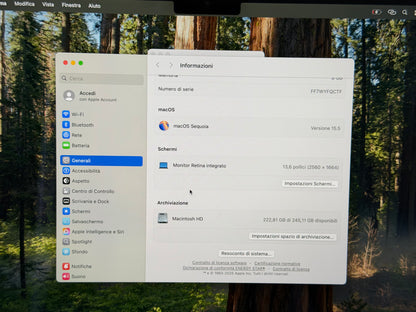 MacBook Air (2024) [13,6", M3 8-Core, 8GB RAM, 256GB SSD, 8-Core GPU, macOS] Mezzanotte