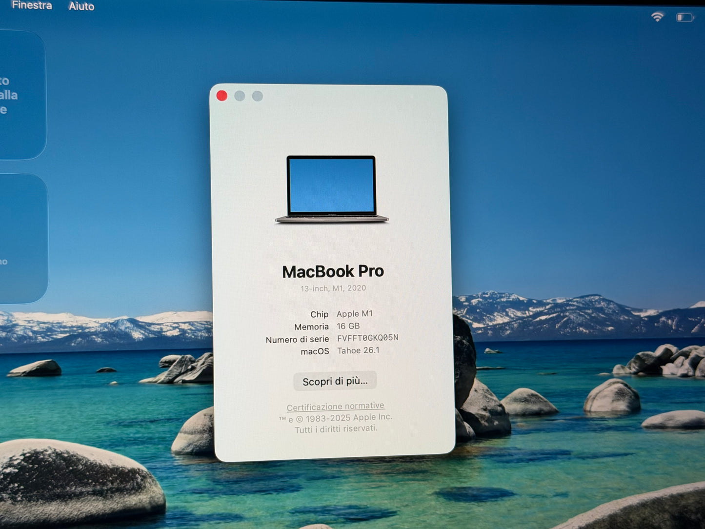 MacBook Pro (2020) M1 [13,3", Touch Bar, Apple M1 3,2GHz, 16GB RAM, 256GB SSD, Apple 8-Core, macOS] Grigio
