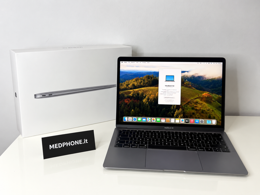 MacBook Air (2019) [13,3", Retina, Intel Core i5 1,6GHz, 8GB RAM, 256GB SSD, Intel UHD Graphics 617, macOS] Grigio