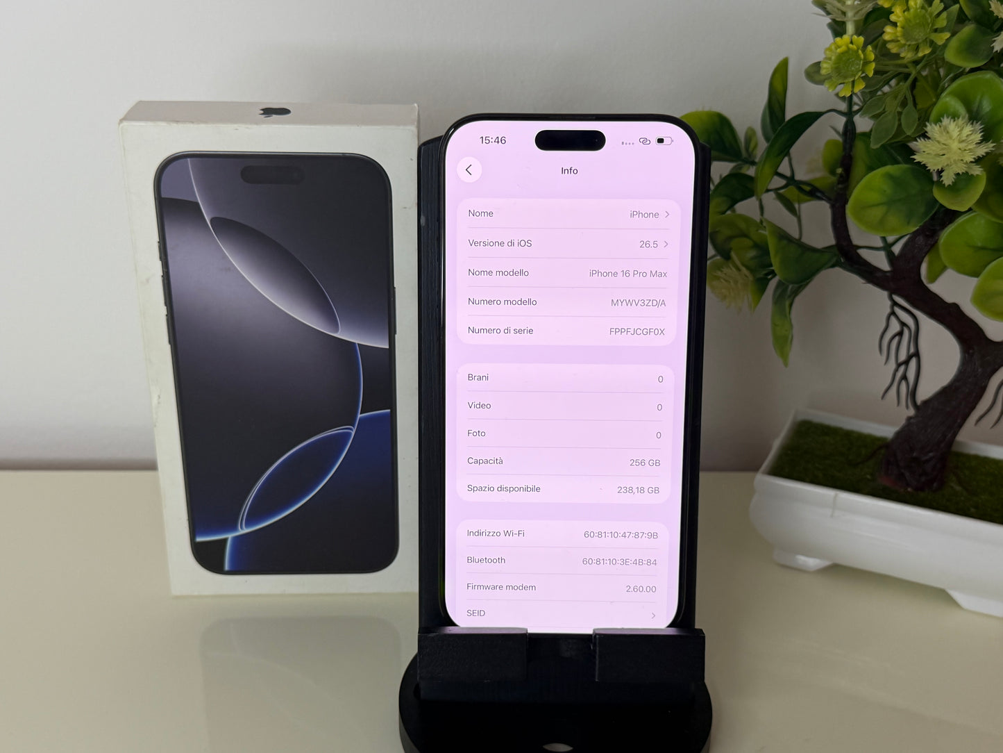 iPhone 16 Pro Max 256GB Nero