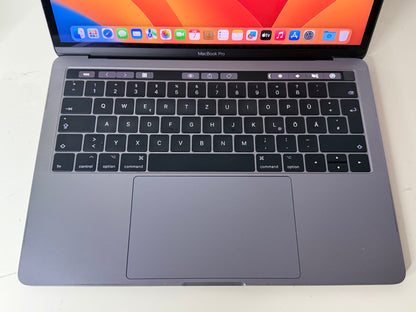 MacBook Pro (2017) [13,3", Touch Bar, Intel Core i5 3,1GHz, 8GB RAM, 256GB SSD, Intel Iris Plus Graphics 650, macOS] Grigio