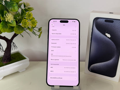 iPhone 15 Pro Max 256GB Blu (5G)