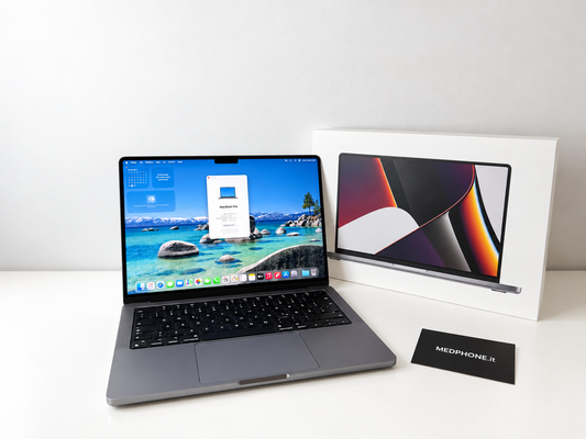 MacBook Pro (2021) [14,2", Apple M1 Pro 8 Core, 16GB RAM, 512GB SSD, Apple 14 Core, macOS] grigio