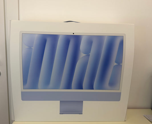 iMac (2024) [24”, 4.5K Retina, Apple M4 10-Core, 16GB RAM, 256GB SSD, GPU 10-Core, macOS Sequoia] celeste