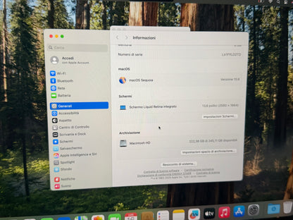 MacBook Air (2022) [13,6" Retina, M2 8 Core 3,2GHz, 8GB RAM, 256GB SSD, 8-CoreGPU, macOS] mezzanotte