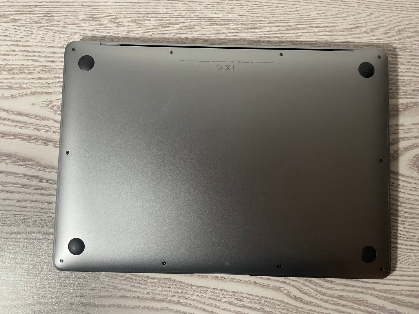 MacBook Air M1 (Late 2020) [13,3", Retina, Apple M1, 8GB RAM, 256GB SSD, Apple 7 Core, macOS] grigio