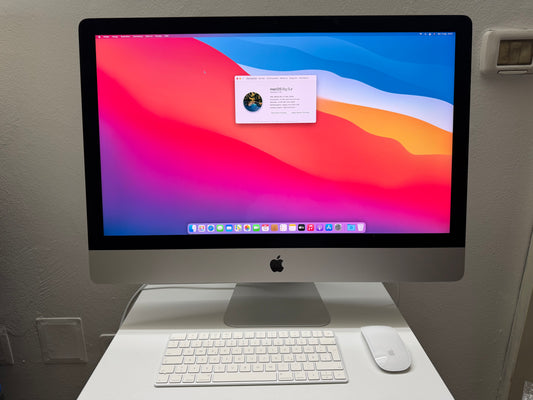 iMac (2019) [27", 5K, Retina, Intel Core i5 3,1GHz, 40GB RAM, 256GB SSD, AMD Radeon Pro 575X, Mac OS] argento