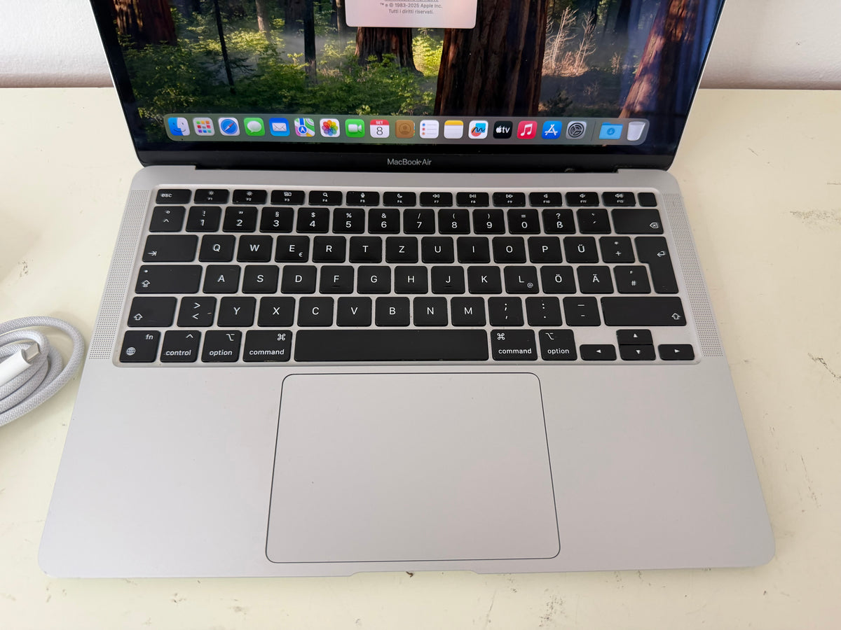 MacBook Air M1 (Late 2020) [13,3", Retina, Apple M1, 8GB RAM, 256GB SSD, Apple 7 Core, macOS] Grigio