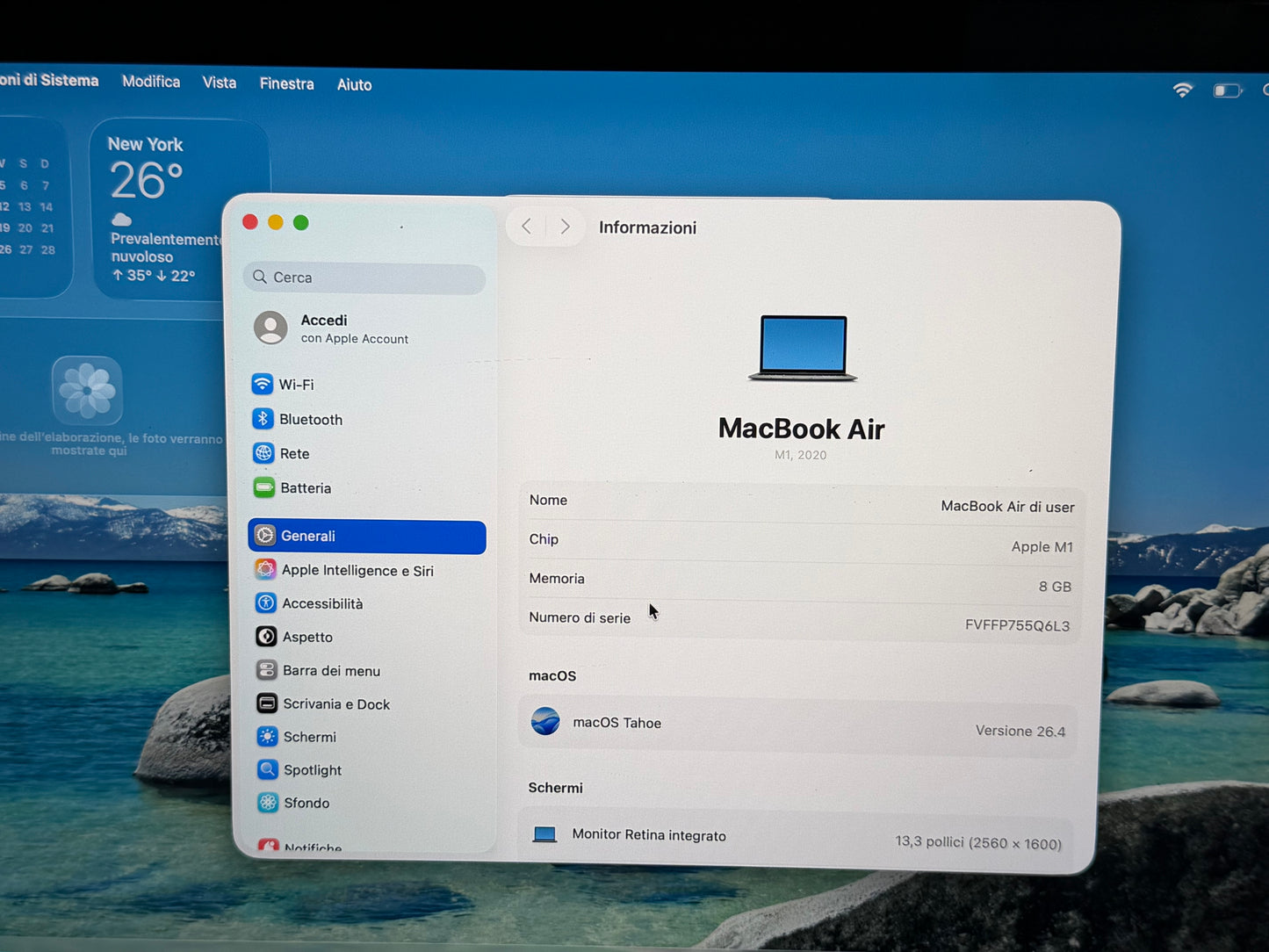 MacBook Air M1 (Late 2020) [13,3", Retina, Apple M1, 8GB RAM, 128GB SSD, Apple 7 Core, macOS] Grigio