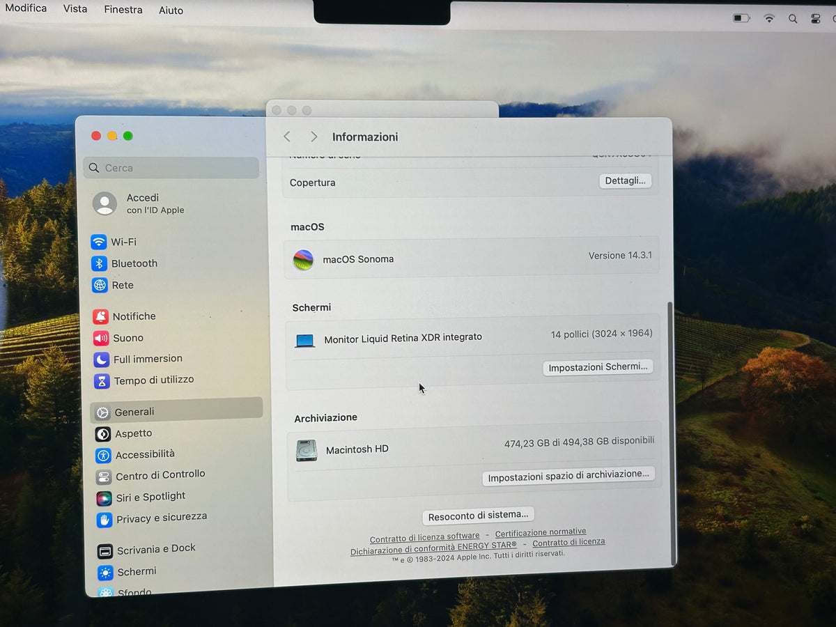 MacBook Pro (2021) [14,2", Apple M1 Pro 8 Core, 16GB RAM, 512GB SSD, Apple 14 Core, macOS] grigio