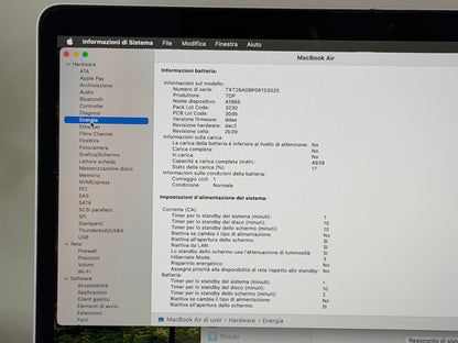 MacBook Air (2020) [13,3", Retina, Intel Core i3 1,1GHz, 8GB RAM, 256GB SSD, Intel Iris Plus Graphics, macOS] argento