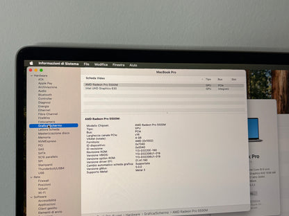 MacBook Pro (2019) [16", Touch Bar, Intel Core i9 2,3GHz, 16GB RAM, 1TB SSD, AMD Radeon Pro 5500] Grigio