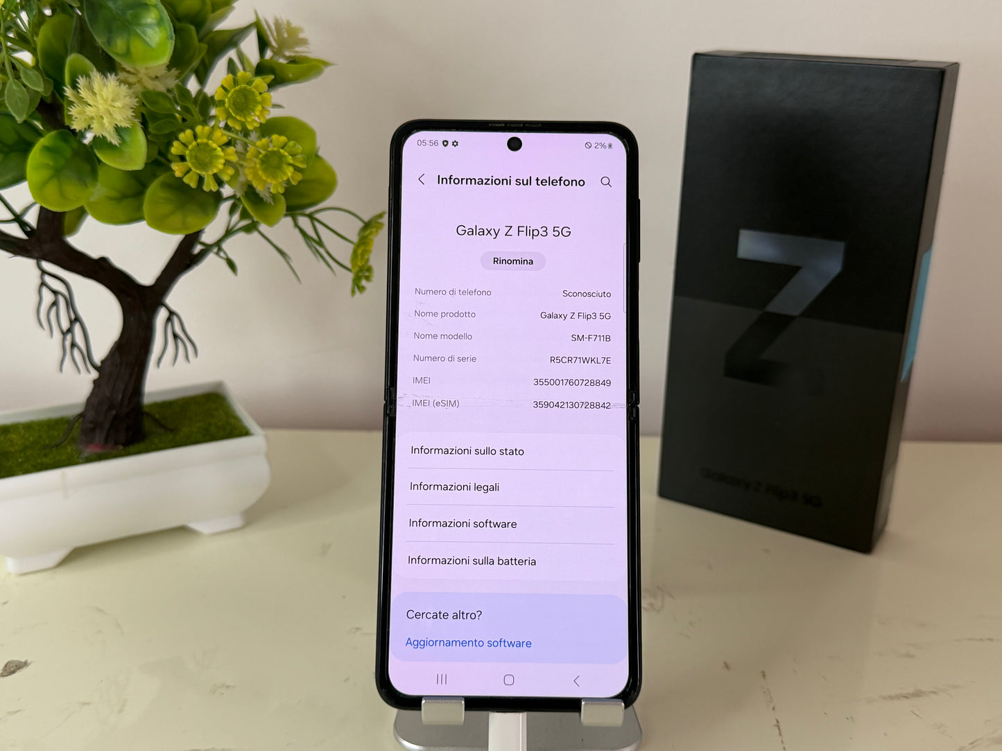 Samsung Galaxy Z Flip 3 5G 128GB [Dual-Sim] Nero