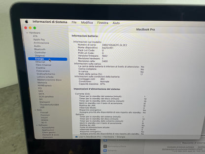 MacBook Pro (2020) M1 [13,3", Touch Bar, Apple M1 3,2GHz, 8GB RAM, 256GB SSD, Apple 8 Core, macOS] grigio
