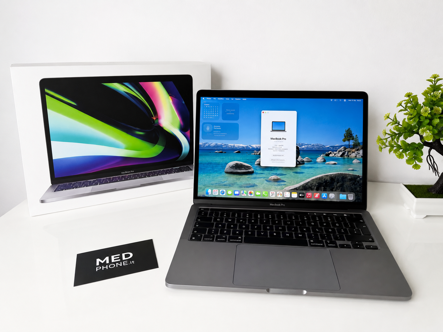 MacBook Pro (2020) M1 [13,3", Touch Bar, Apple M1 3,2GHz, 16GB RAM, 256GB SSD, Apple 8-Core, macOS] Grigio