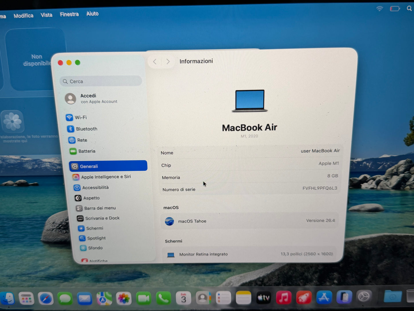 MacBook Air M1 (Late 2020) [13,3", Retina, Apple M1, 8GB RAM, 128GB SSD, Apple 7 Core, macOS] Grigio