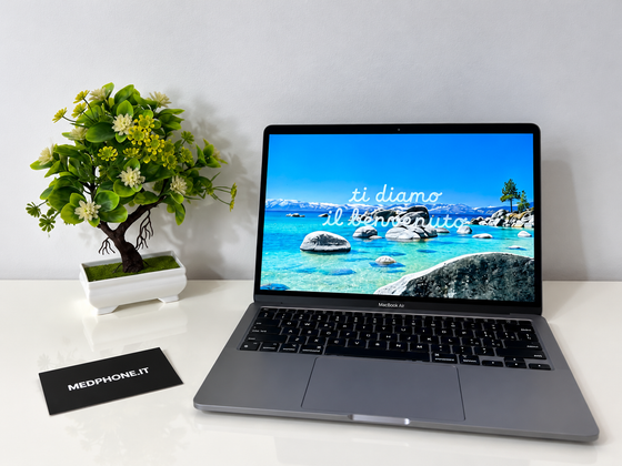 MacBook Air M1 (Late 2020) [13,3", Retina, Apple M1, 8GB RAM, 256GB SSD, Apple 7 Core, macOS] Grigio
