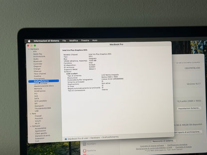MacBook Pro (2019) [13,3", Touch Bar, Intel Core i5 2,4GHz, 16GB RAM, 512GB SSD, Intel Iris Plus Graphics 655, Mac OS X] Grigio