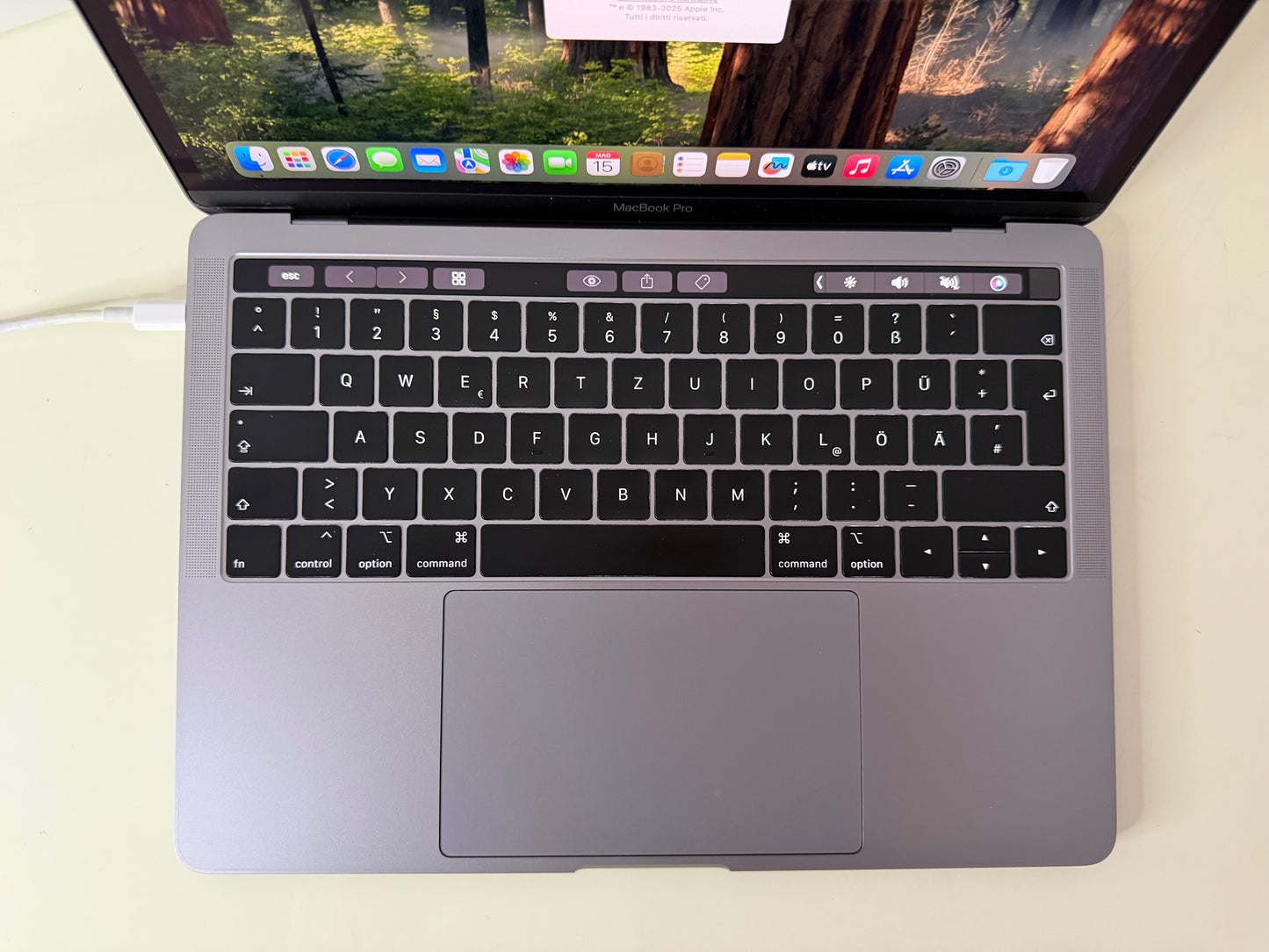 MacBook Pro (2018) [13,3", Touch Bar, Intel Core i7 2,7GHz, 16GB RAM, 512GB SSD, Intel Iris Graphics 655, macOS] Grigio