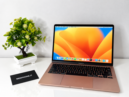 MacBook Air M1 (Late 2020) [13,3", Retina, Apple M1, 8GB RAM, 256GB SSD, Apple 7 Core, macOS] Oro