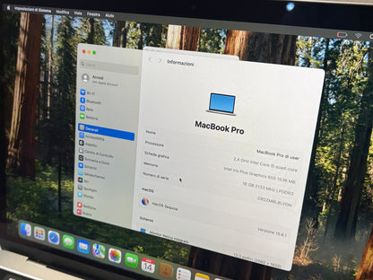 MacBook Pro (2019) [13,3", Touch Bar, Intel Core i5 2,4GHz, 16GB RAM, 256GB SSD, Intel Iris Plus Graphics 655, Mac OS X] argento