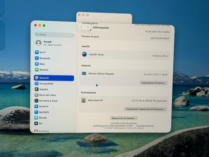 MacBook Pro (2019) [16", Touch Bar, Intel Core i7 2, 6GHz, 16GB RAM, 512GB SSD, Intel UHD Graphics 630 + AMD Radeon Pro 5300M, Mac OS] argento