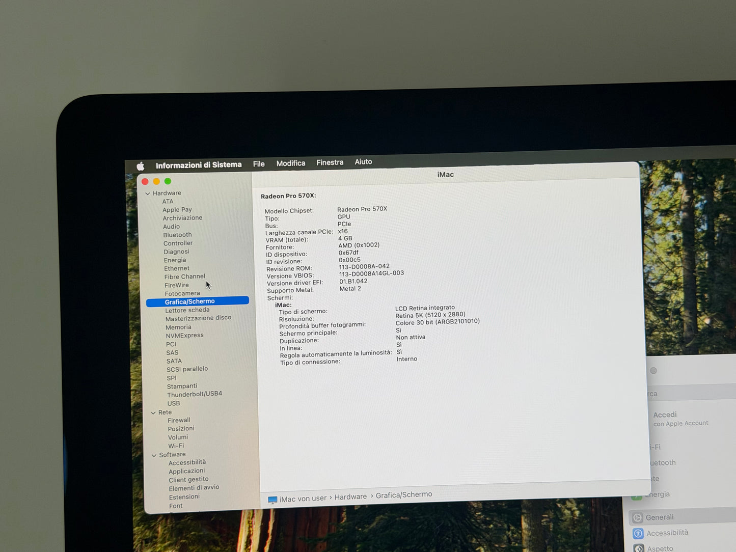 iMac (2019) [27", 5K, Retina, Intel Core i5 3,0GHz, 64GB RAM, 1TB Fusion Drive, AMD Radeon Pro 570X, macOS] argento