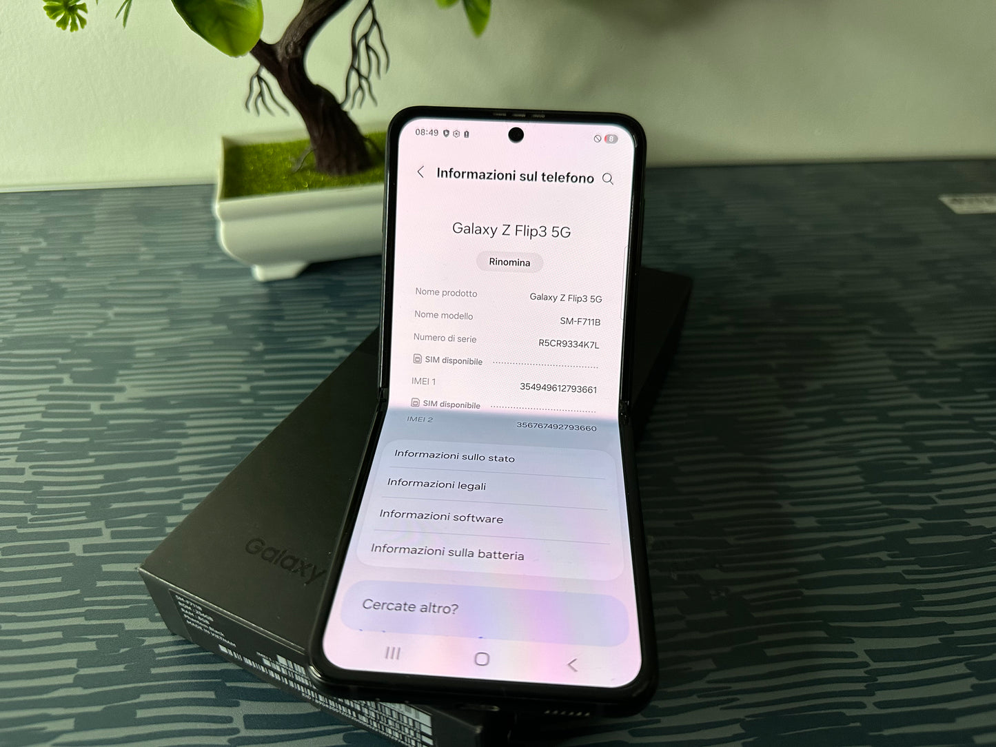 Samsung Galaxy Z Flip 3 5G 256GB [Dual-Sim] Nero