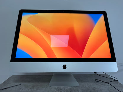 iMac (2017) [27", 5K Retina, Intel Core i5 3.8GHz, 64GB RAM, 2TB SSD, AMD Radeon PR0 580 8GB, macOS] argento