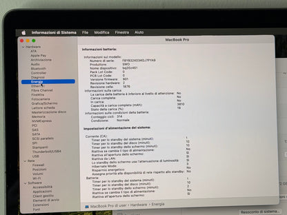 MacBook Pro (2018) [13,3", Touch Bar, Intel Core i5 2,3GHz, 16GB RAM, 256GB SSD, Intel Iris Plus Graphics 655, macOS] Grigio