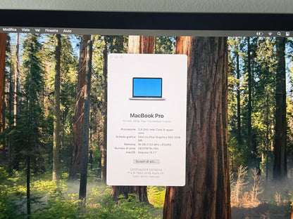 MacBook Pro (2019) [13,3", Touch Bar, Intel Core i5 2,4GHz, 16GB RAM, 512GB SSD, Intel Iris Plus Graphics 655, Mac OS X] Grigio