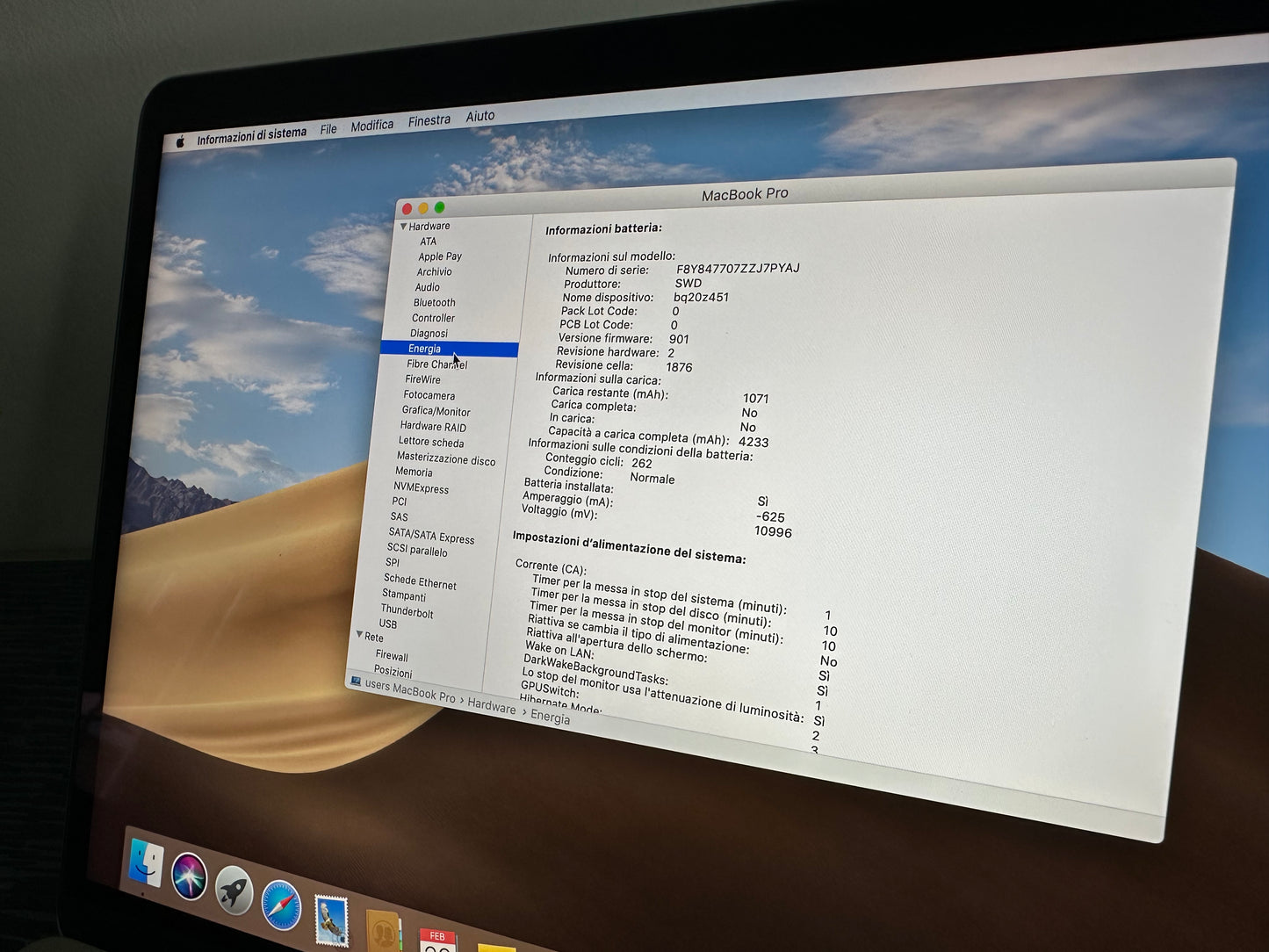 MacBook Pro (2018) [13,3", Touch Bar, Intel Core i5 2,3GHz, 8GB RAM, 256GB SSD, Intel Iris Plus Graphics 655, macOS] Grigio