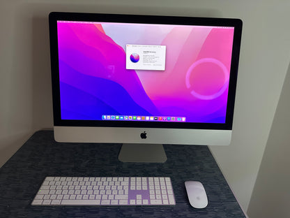 iMac (Mid 2017) [27", 5K, Retina, Intel Core i5 3,4GHz, 8GB RAM, 1TB Fusion Drive + 32GB SSD, AMD Radeon Pr0 570, macOS] argento
