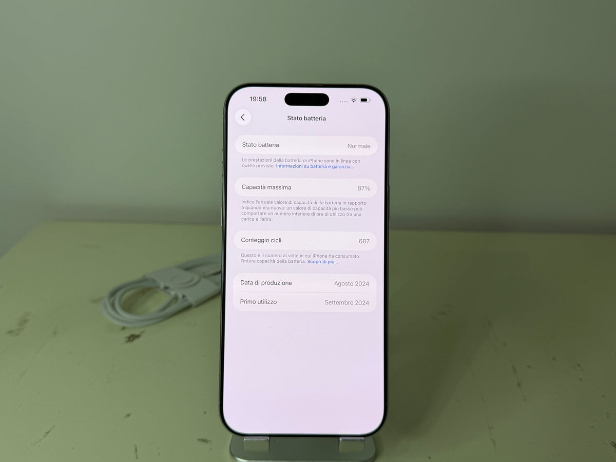 iPhone 16 Pro Max 256GB 5G - Titanio Bianco