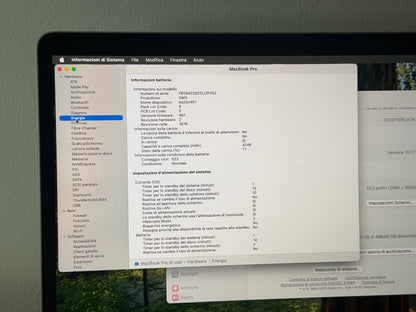 MacBook Pro (2019) [13,3", Touch Bar, Intel Core i5 2,4GHz, 16GB RAM, 512GB SSD, Intel Iris Plus Graphics 655, Mac OS X] Grigio