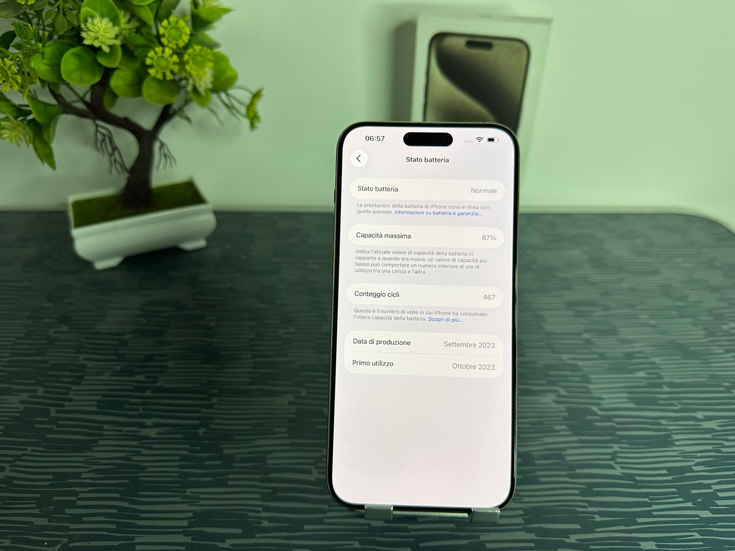 iPhone 15 Pro Max 256GB Titanio Bianco