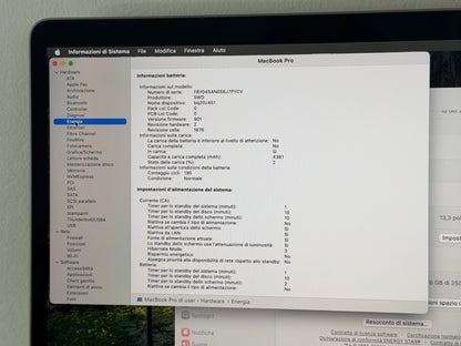 MacBook Pro (2018) [13,3", Touch Bar, Intel Core i7 2,7GHz, 16GB RAM, 256GB SSD, Intel Iris Graphics 655, macOS] Grigio