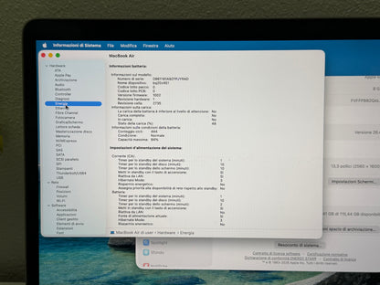 MacBook Air M1 (Late 2020) [13,3", Retina, Apple M1, 8GB RAM, 128GB SSD, Apple 7 Core, macOS] Grigio