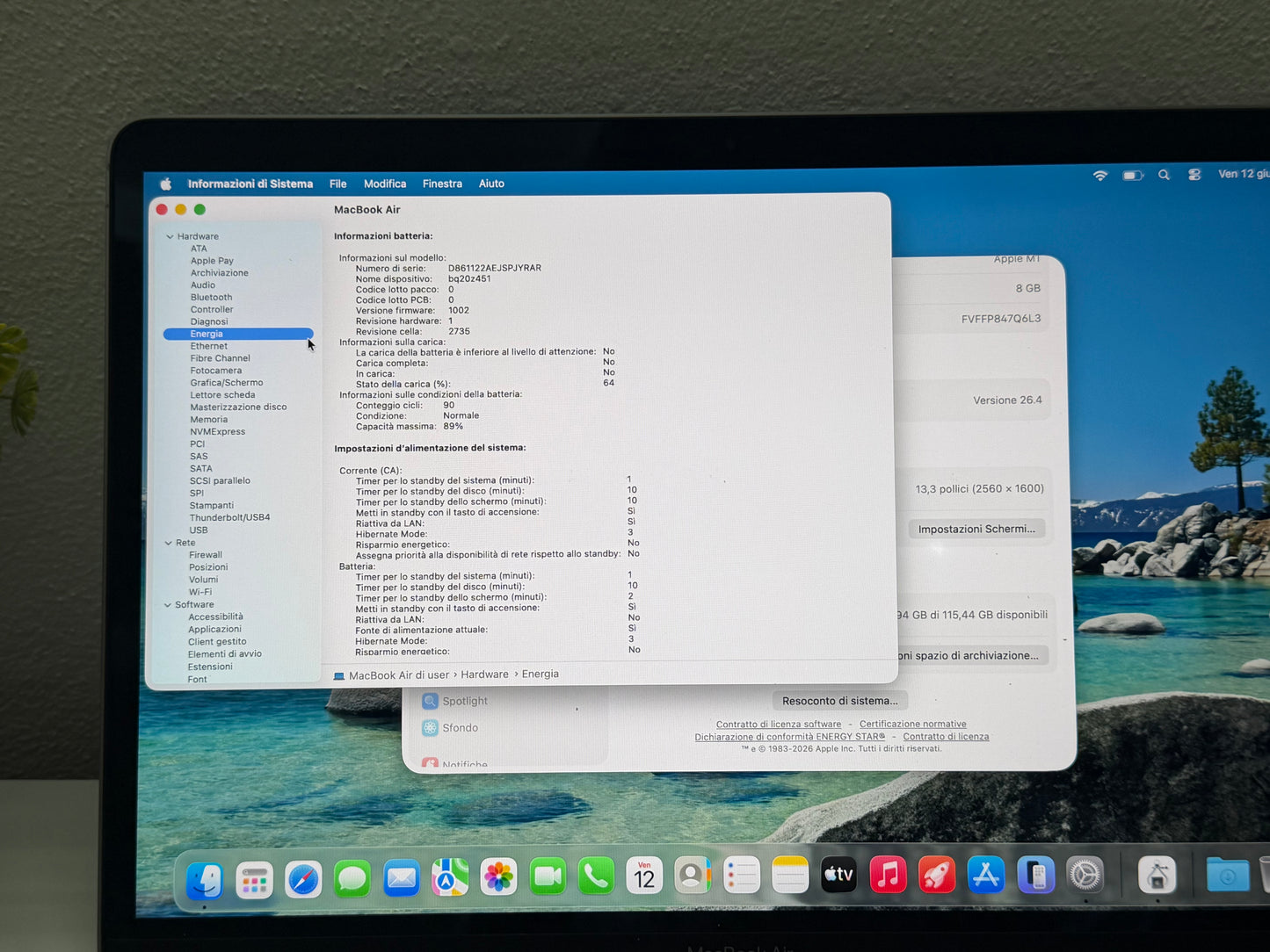 MacBook Air M1 (Late 2020) [13,3", Retina, Apple M1, 8GB RAM, 128GB SSD, Apple 7 Core, macOS] Grigio