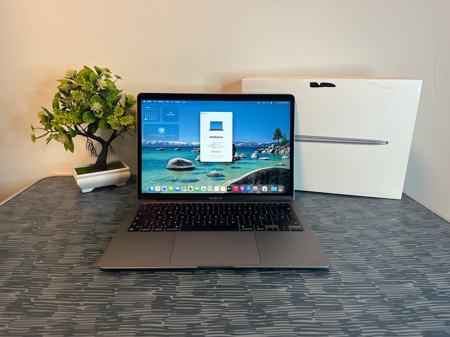 MacBook Air M1 (Late 2020) [13,3", Retina, Apple M1, 8GB RAM, 256GB SSD, Apple 7 Core, macOS] Grigio