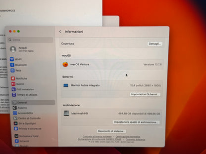 MacBook Pro (2017) [15,4", Touch Bar, Intel Core i7 2,9GHz, 16GB RAM, 512GB SSD, AMD Radeon Pro 560, macOS] grigio