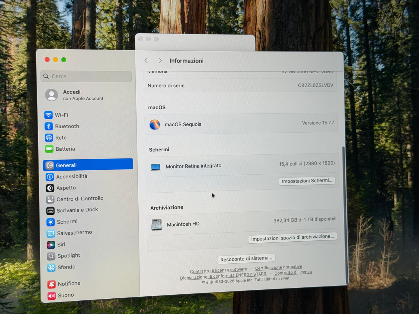MacBook Pro (2019) [15,4", Intel Core i9 2,4GHz, 32GB RAM, 1TB SSD, Radeon Pro Vega 20, macOS] argento