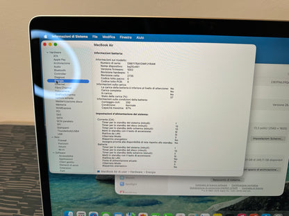 MacBook Air M1 (Late 2020) [13,3", Retina, Apple M1, 8GB RAM, 256GB SSD, Apple 7 Core, macOS] Argento