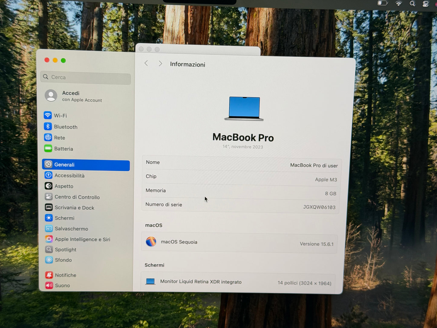 MacBook Pro (2023) [14,2", Apple M3 8 Core, 8GB RAM, 512GB SSD, Apple 10 Core, macOS] argento