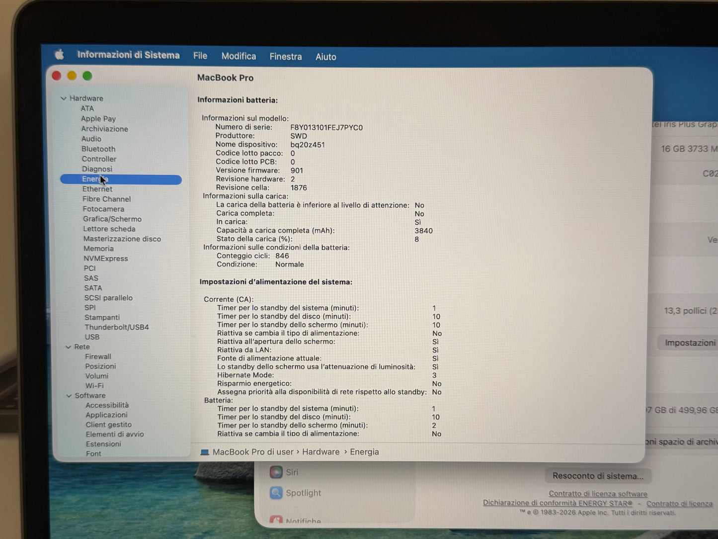 MacBook Pro (2020) [13,3", Touch Bar, Intel Core i5 2,0GHz, 16GB RAM, 512GB SSD, Intel Iris Plus Graphics, macOS] Grigio