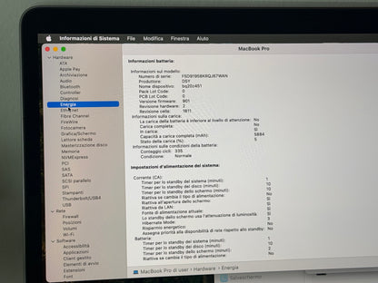 MacBook Pro (2019) [15,4", Touch Bar, Intel Core i9 2,3GHz, 32GB RAM, 1TB SSD, Intel UHD Graphics 630 + AMD Radeon Pro 560X, macOS] Grigio