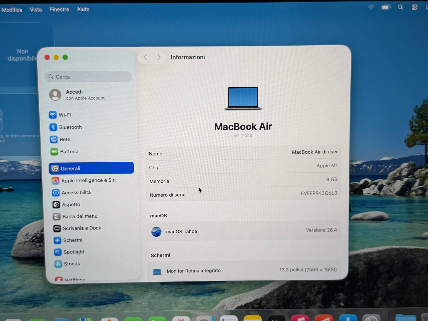 MacBook Air M1 (Late 2020) [13,3", Retina, Apple M1, 8GB RAM, 128GB SSD, Apple 7 Core, macOS] Grigio