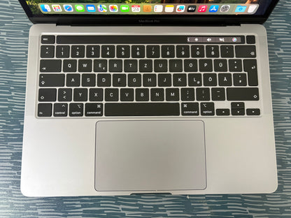 MacBook Pro (2020) [13,3", Touch Bar, Intel Core i5 2,0GHz, 16GB RAM, 512GB SSD, Intel Iris Plus Graphics, macOS] Grigio