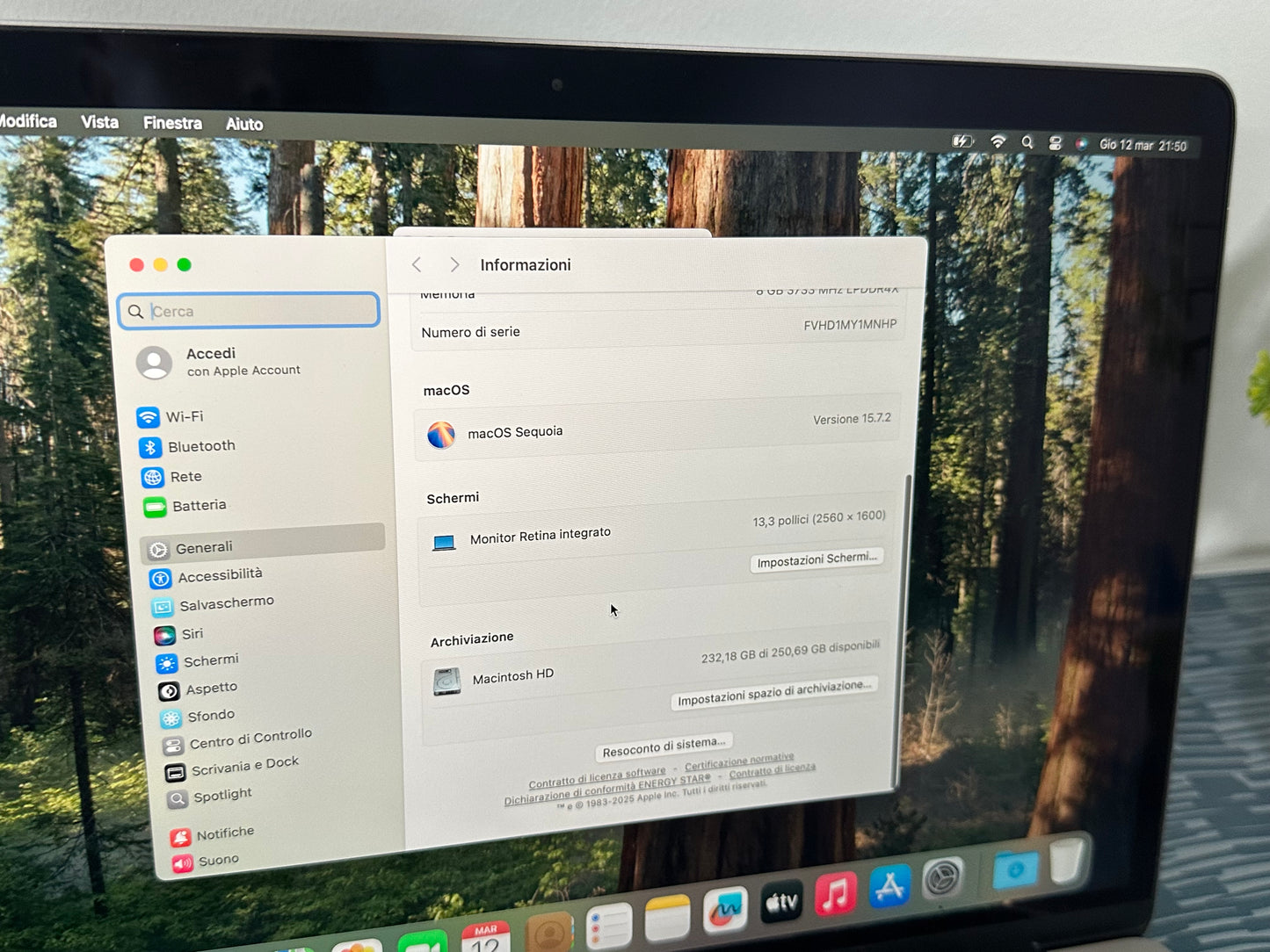MacBook Air (2020) [13,3", Retina, Intel Core i5 1,1GHz, 8GB RAM, 256GB SSD, Intel Iris Plus Graphics, macOS] grigio